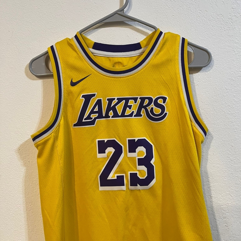 Nike Lakers Gold Jersey with Purple Details